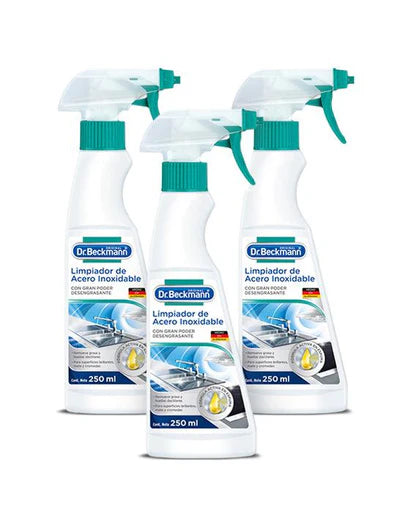 Limpiador de Acero Inoxidable 3 x 250 cc Dr. Beckmann