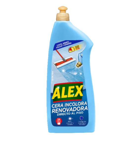 Cera Renovadora Incolora para PISOS FRÍOS Directo al Piso Alex 900ml