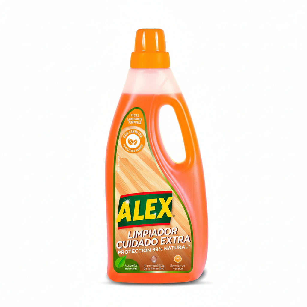 ALEX Limpiador Cuidado Extra Esencia Naranja Pisos Flotantes 750 Ml