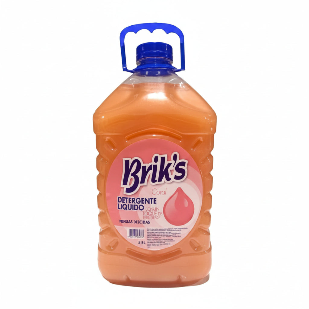 Detergente BRIK'S - Prendas Delicadas - CORAL de 5 litros