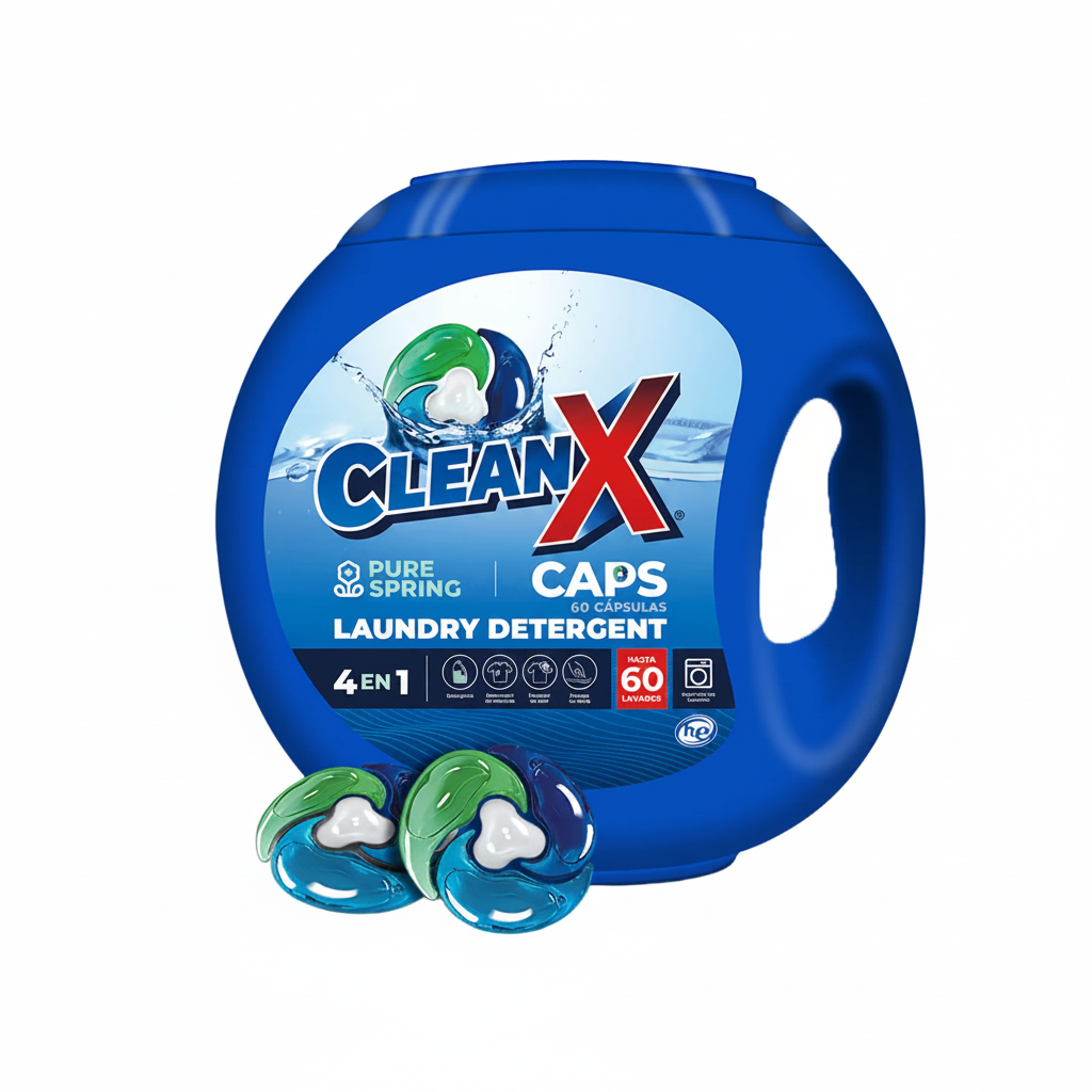 CLEAN X En Cápsulas 4 en 1 Esencia Primavera 60un