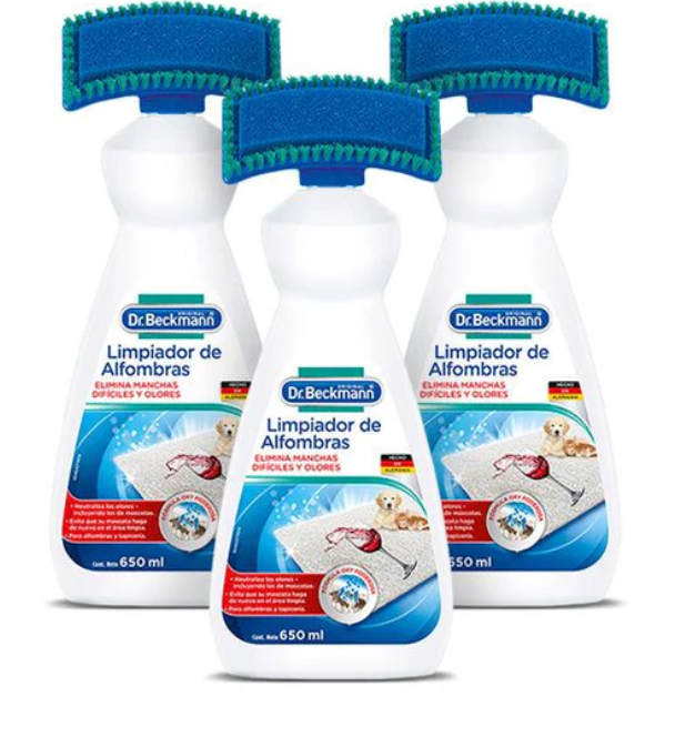 Limpiador de Alfombras 3 x 650 cc Dr. Beckmann