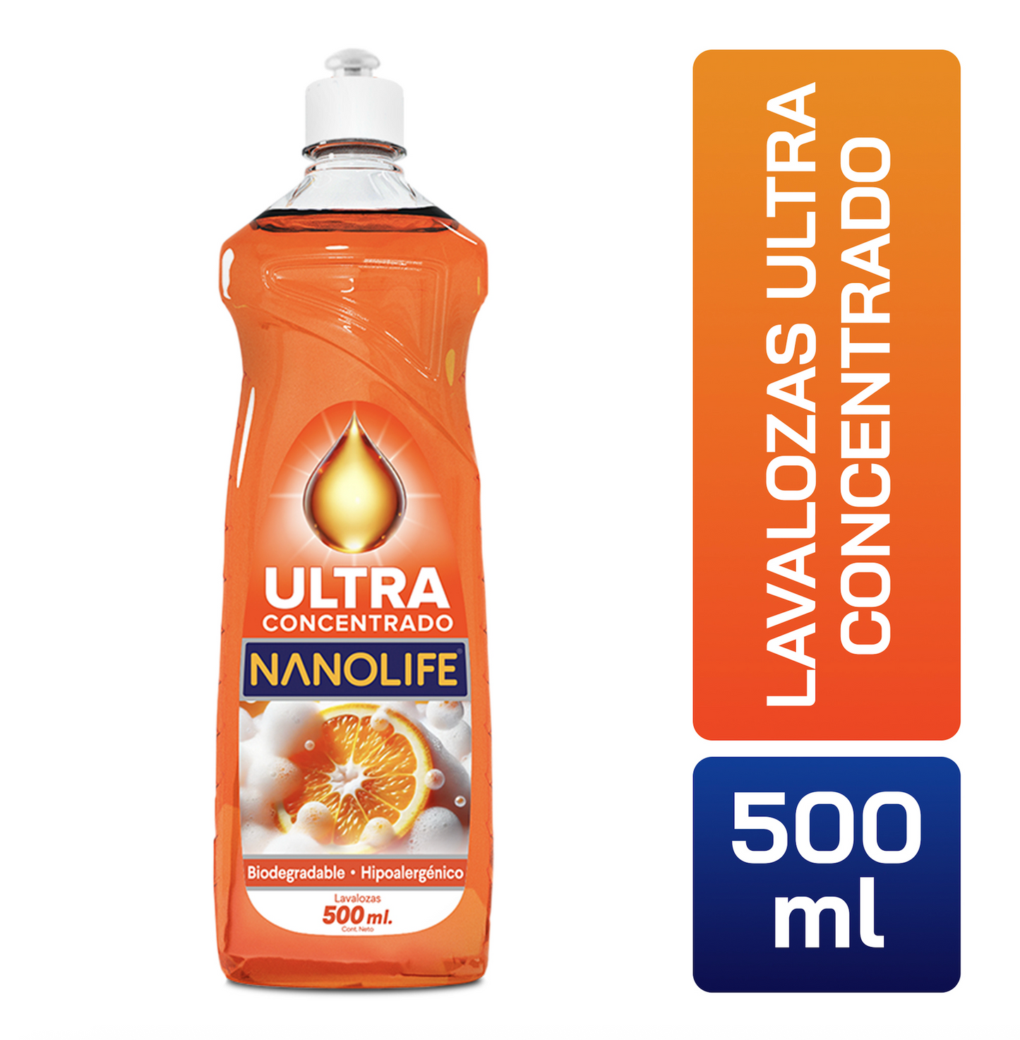 Nanolife Lavaloza aroma a Naranja 500 Ml