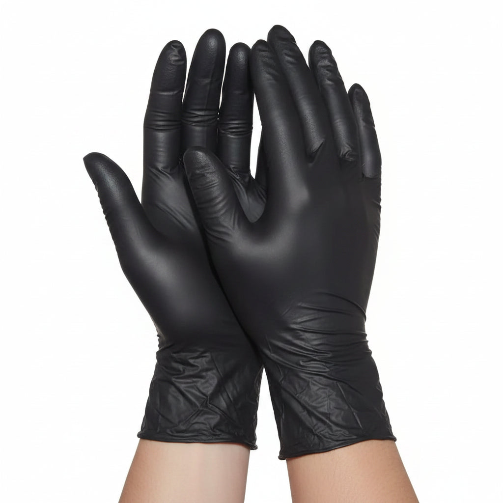 CYL Guantes De Nitrilo Negro Talla L 100 Unidades