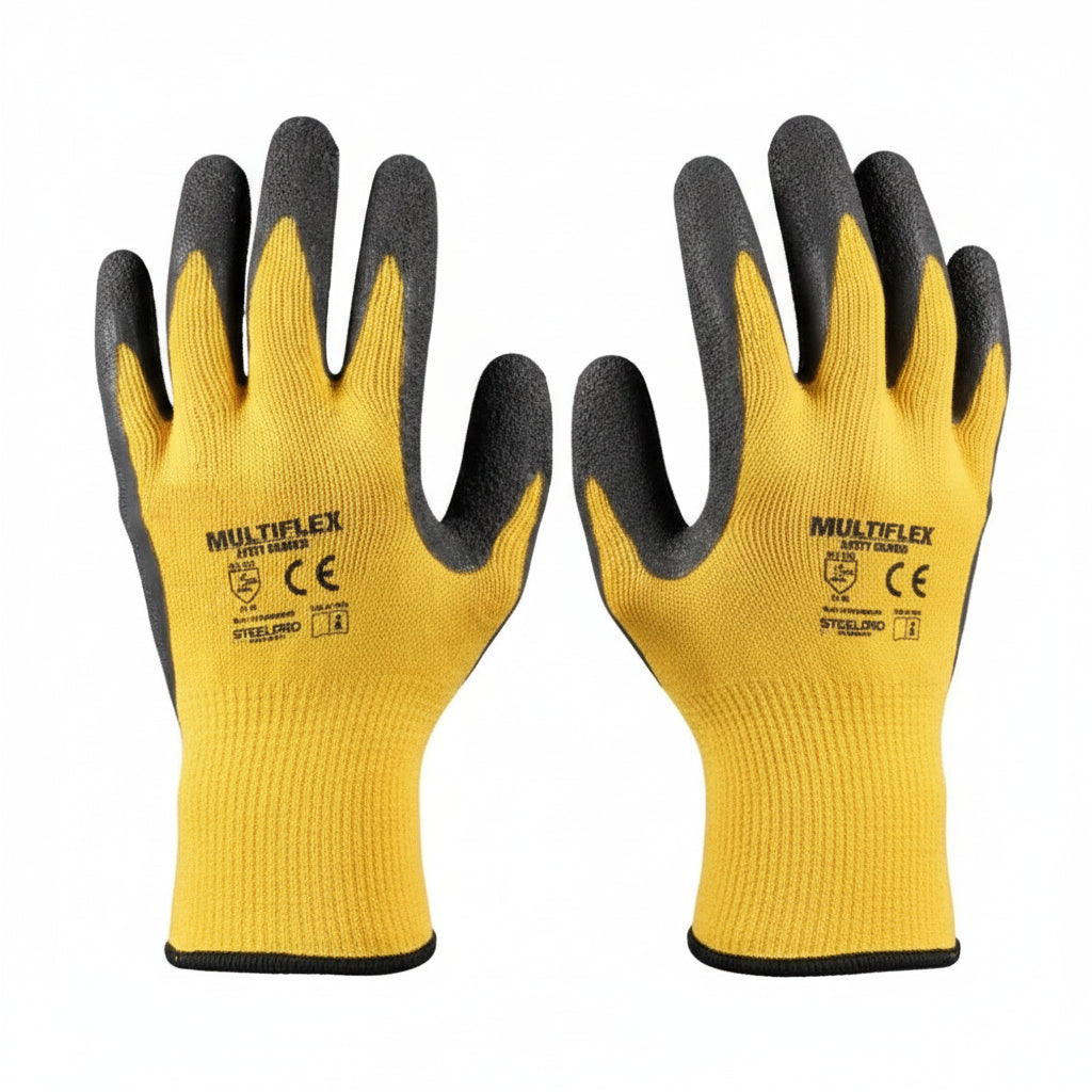 CYL Guante De Trabajo Multiflex Palma Latex Pack 12 Pares