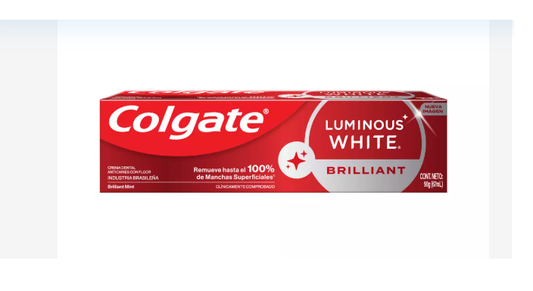 Colgate Pasta de Dientes Luminous White Brilliant 90g