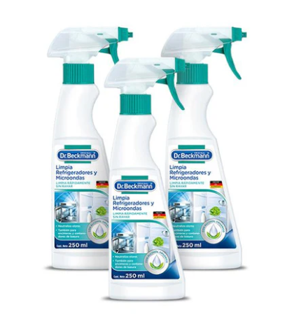 Dr. Beckmann Limpia Refrigeradores y Microondas en spray 3 x 250 cc