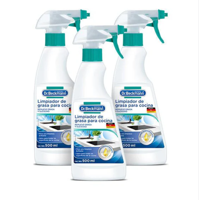 Limpiador de Grasa para cocina 3 X 500 cc Dr. Beckmann