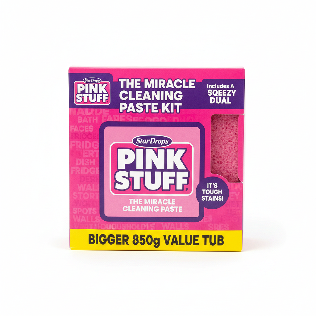 THE PINK STUFF Kit Pasta + Esponja Sqeezy Dual