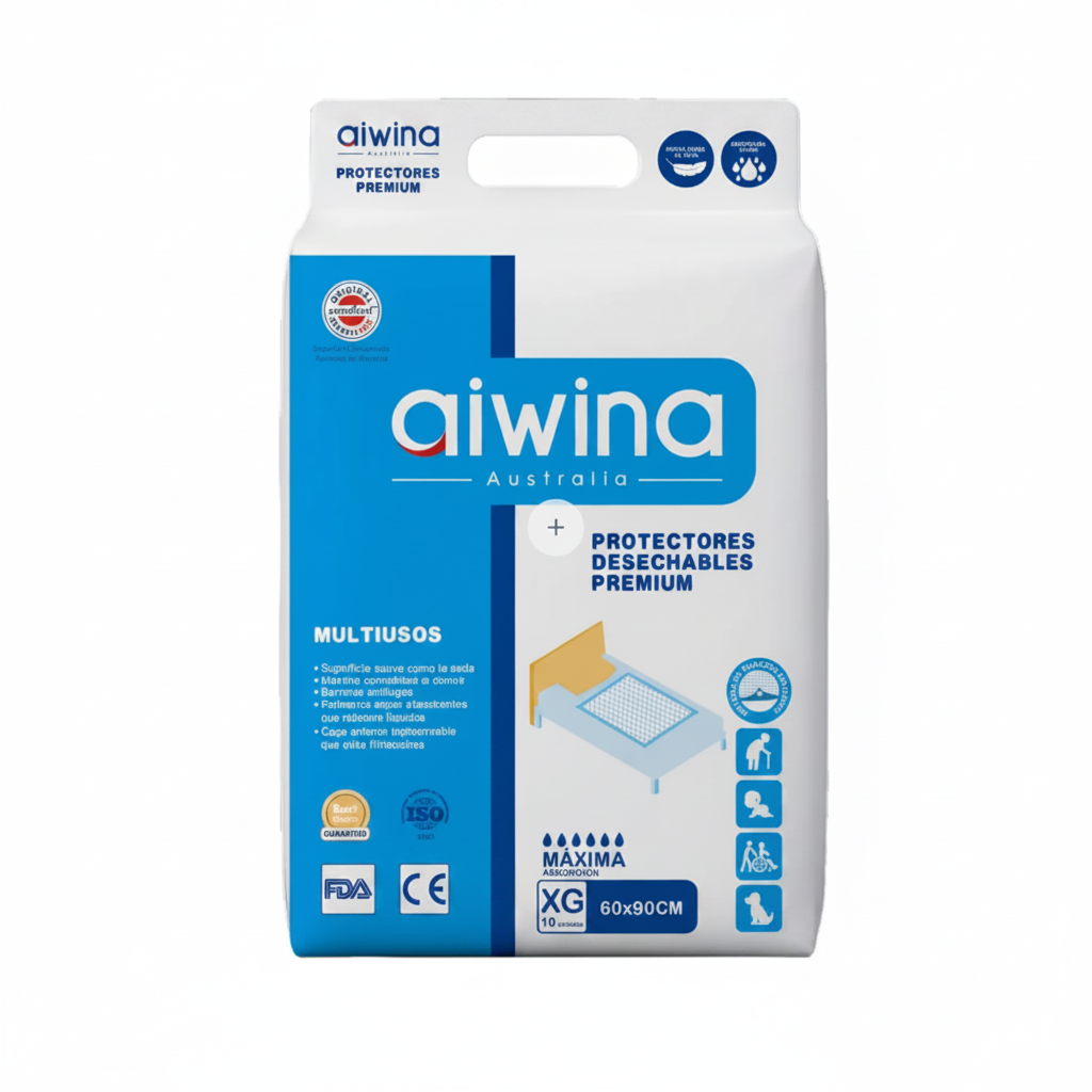 AIWINA Sabanilla Premium XG 10 Un (Bebés, Adultos Mayores y Mascotas)