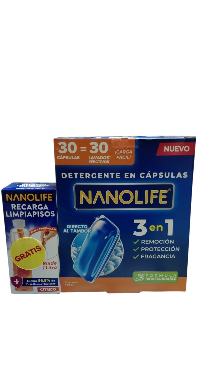 Nanolife Detergente en Cápsulas x 30 unidades