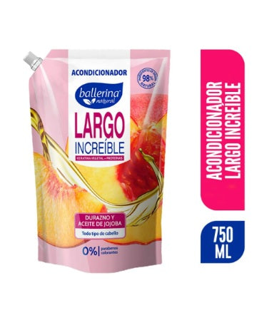 Ballerina Acondicionador Largo increíble Durazno Jojoba 750 ml