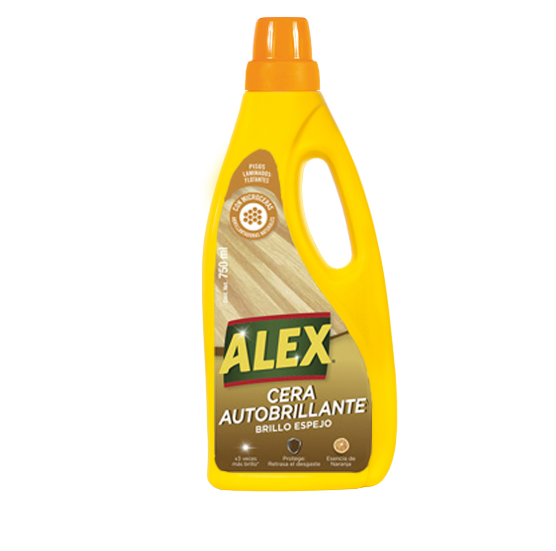 Cera Autobrillante Pisos Laminados Alex 750ml