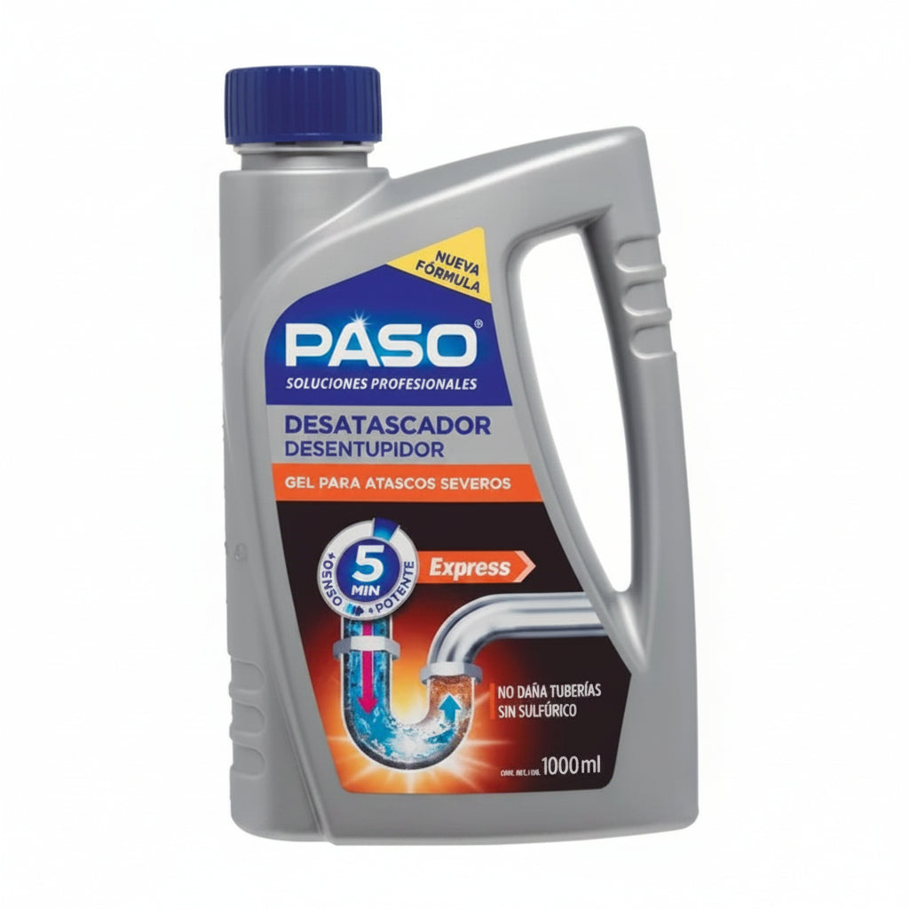 PASO Desatascador Gel Atascos Severos 1 litro