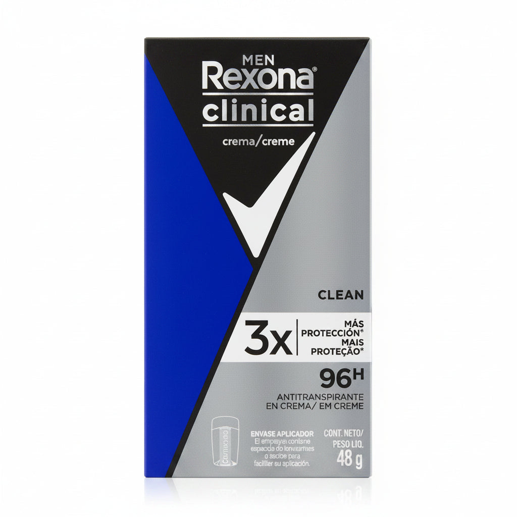 REXONA Antitranspirante Crema Clinical Clean 48gr