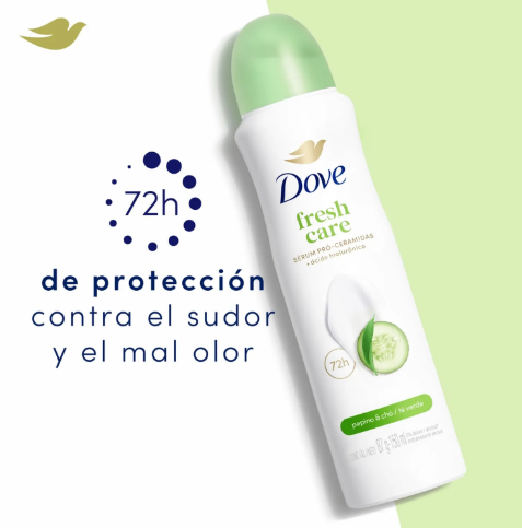 Desodorante Spray Dove Aroma Pepino y Té Verde - 150ml