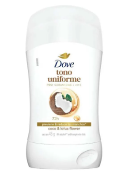Desodorante en Barra Dove Tono Uniforme Coco y Flor de Loto - 45gr