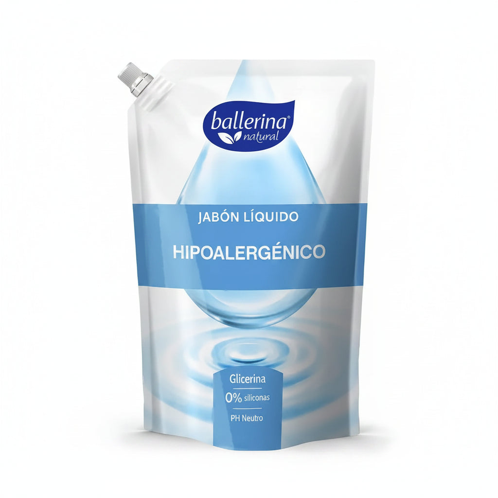 BALLERINA Jabón Líquido Hipoalergénico Doypack 750ml
