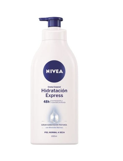 Nivea Crema Hidratante Corporal Hidratación Express 1 litro
