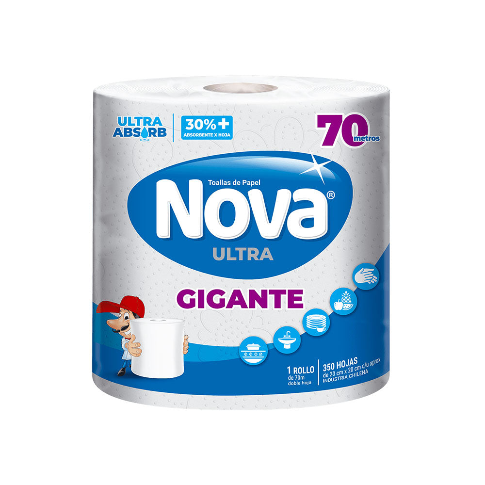 Toalla NOVA Gigante Doble Hoja 70 mt.