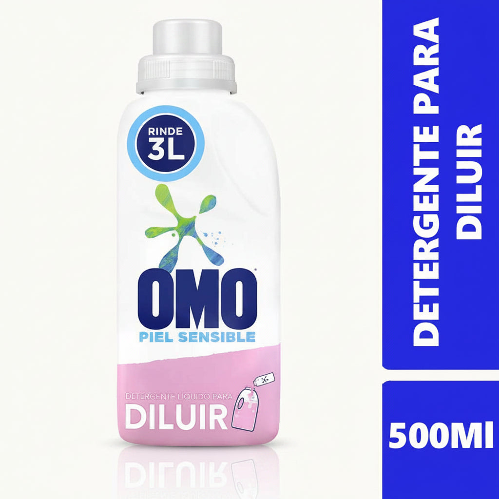 OMO Detergente Líquido Para diluir Piel Sensible 500ML