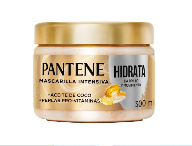 Mascarilla Pantene Pro-V Miracles Hidrata Brillo y Movimiento 300 ml