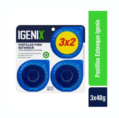 Pastilla Estanque Igenix 3x2 48g