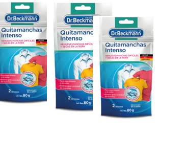 Quitamanchas Intenso Ropa X 3 de 80 gr Dr. Beckmann