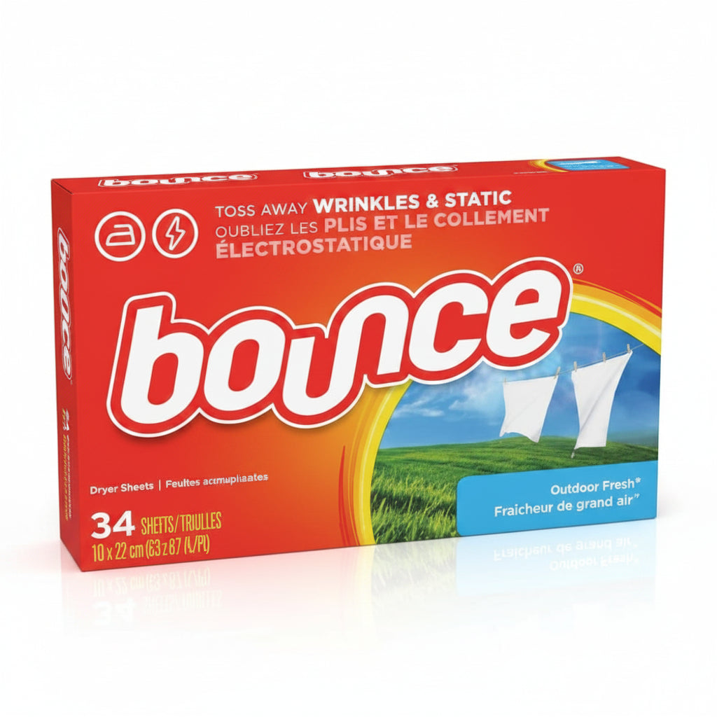BOUNCE Toallitas Suavizantes Anti Estática para Secadora 34 unidades