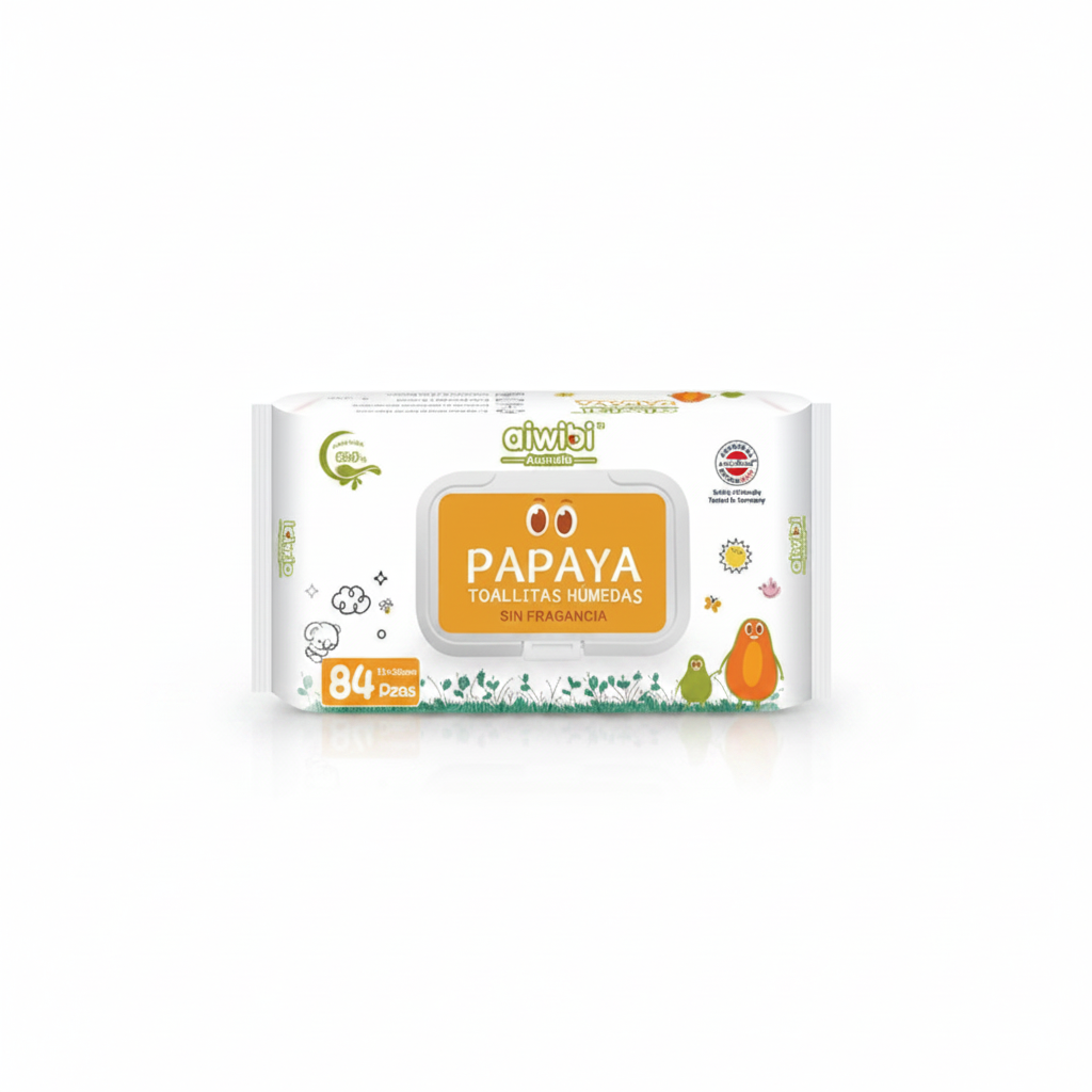 AIWIBI Toallas Humedas de Papaya 84 unidades