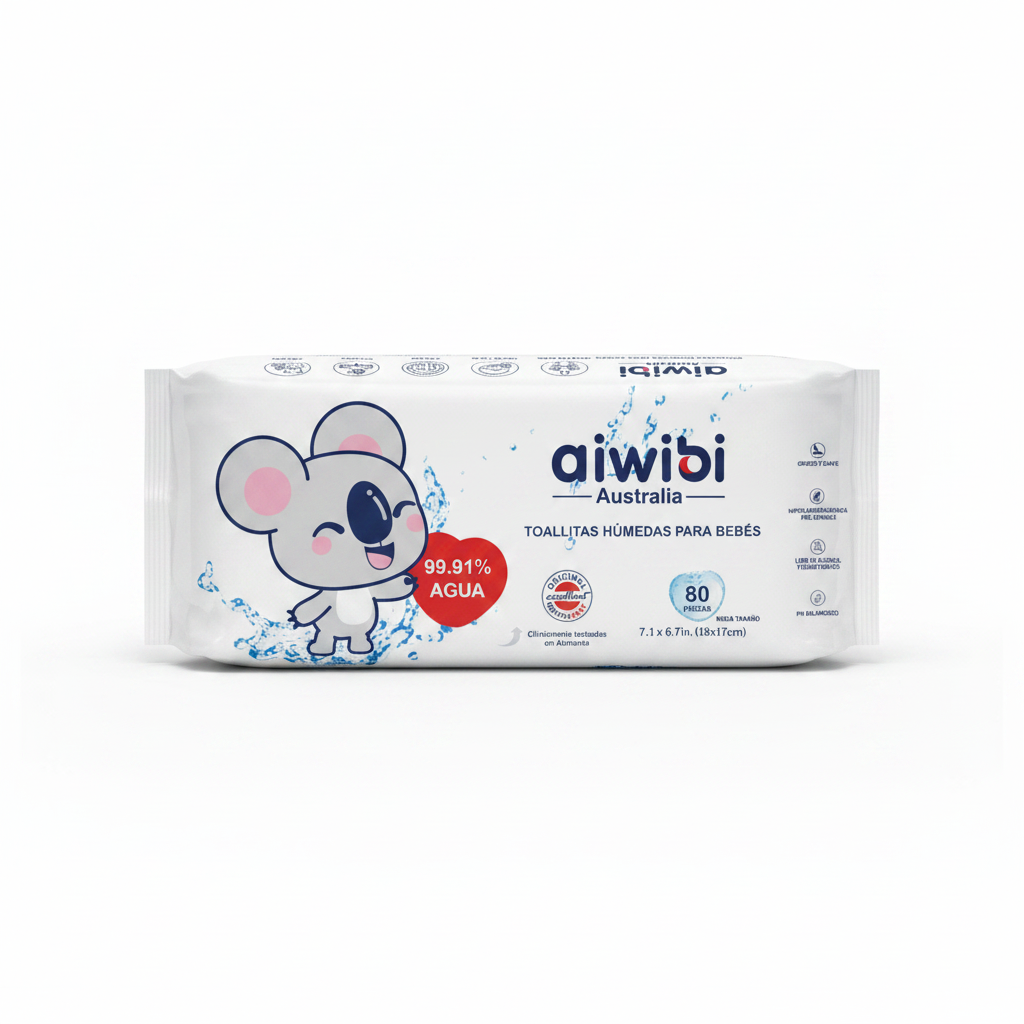 AIWIBI Toalla Humeda 99,9% Agua Purificada