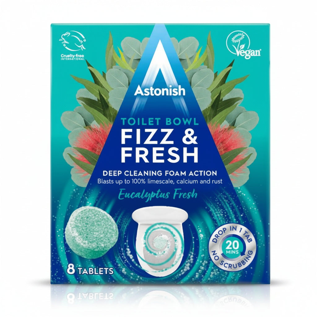ASTONISH Toilet Bowl Fizz & Fresh Eucalyptus Fresh 8 unidades