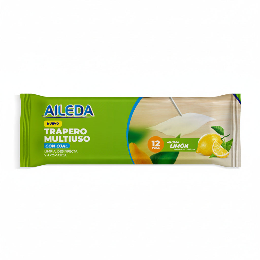 AILEDA Trapero Húmedo Esencia Limon 12un