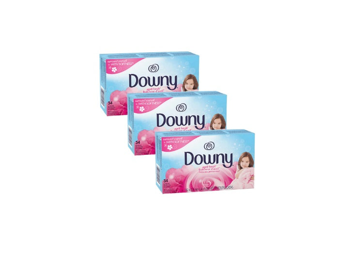 Pack Toallitas Suavizantes Anti Estática para Secadora Downy (34 unidades por caja)