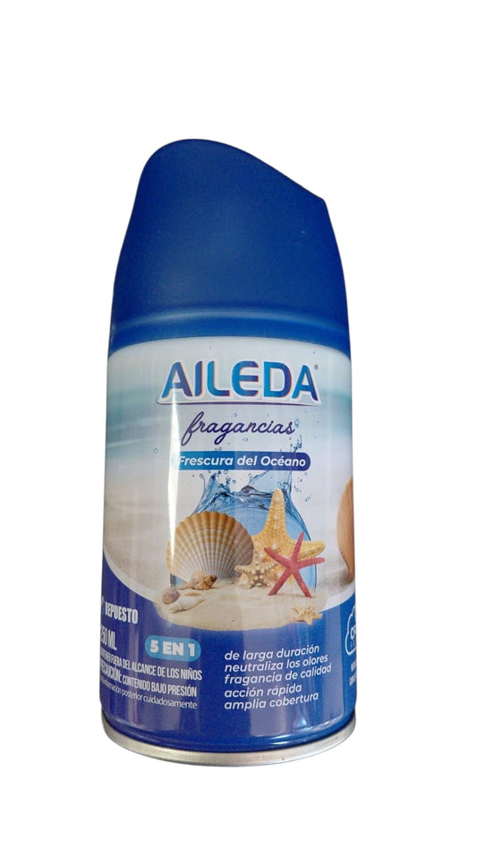 Aileda Aroma Ocean fresh 250 ml (Sirve para cualquier maquina) - NUEVO Repuesto Universal Para Aromatizador Automático
