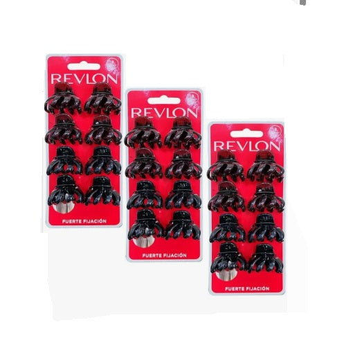 OFERTA!!! 3 Paquetes de Pinches Revlon Essentials Tiny Octopus Clips 8un cada paquete