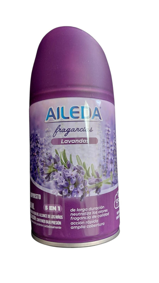 Aileda Aroma Lavanda 250 ml (Sirve para cualquier maquina) - NUEVO Repuesto Universal Para Aromatizador Automático