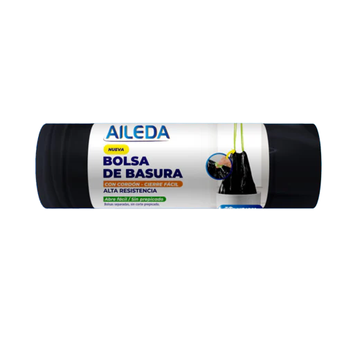 BOLSA DE BASURA DE 70X90 CON CORDÓN 10 UN - AILEDA