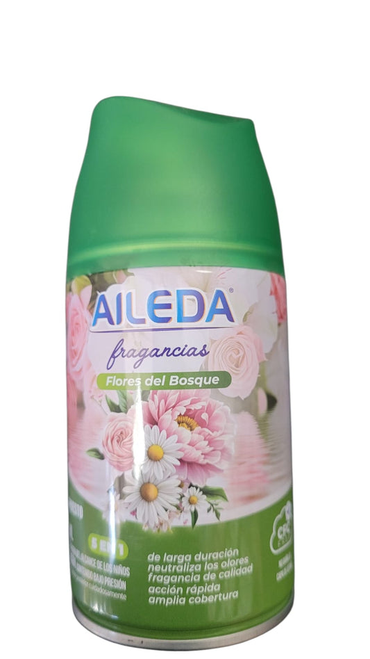 Aileda Aroma Flores del Bosque 250 ml (Sirve para cualquier maquina) - NUEVO Repuesto Universal Para Aromatizador Automático