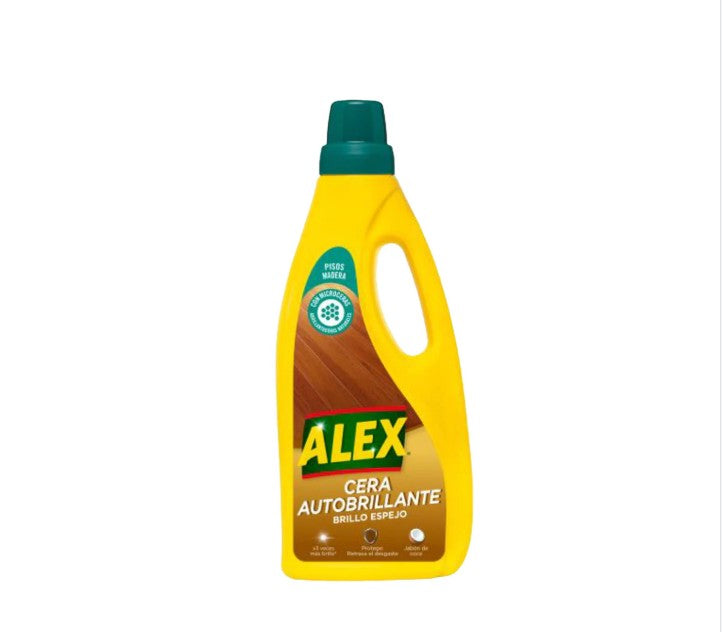 Cera Autobrillante Pisos de Madera Alex 750 ml
