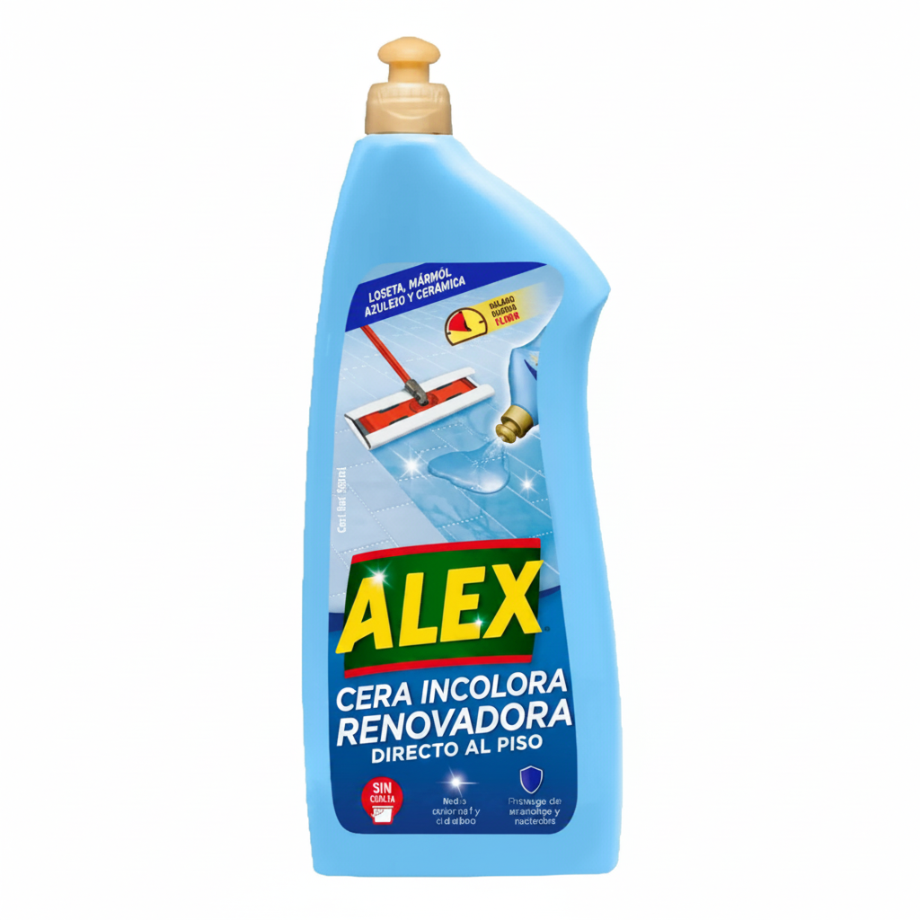 Cera Renovadora Incolora para PISOS FRÍOS Directo al Piso Alex 900ml