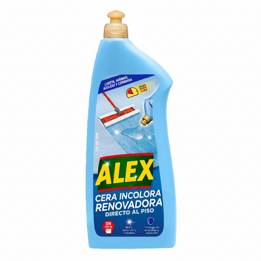 Cera Renovadora Incolora para PISOS FRÍOS Directo al Piso Alex 900ml