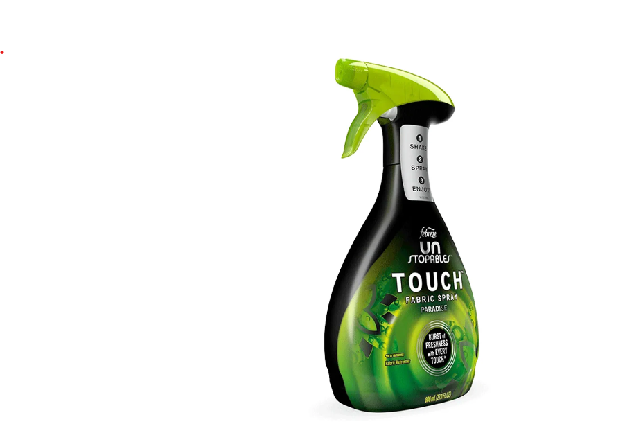 Aromatizante de telas Febreze Unstopables Touch Fabric Spray Aroma Paradise 800 cc