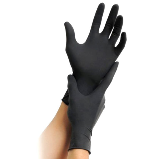 GUANTES DE NITRILO NEGRO TALLA S VITAL CLEAN 100 UNIDADES