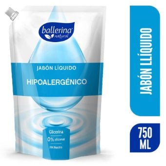 Jabón Líquido Ballerina Hipoalergénico 750 ml