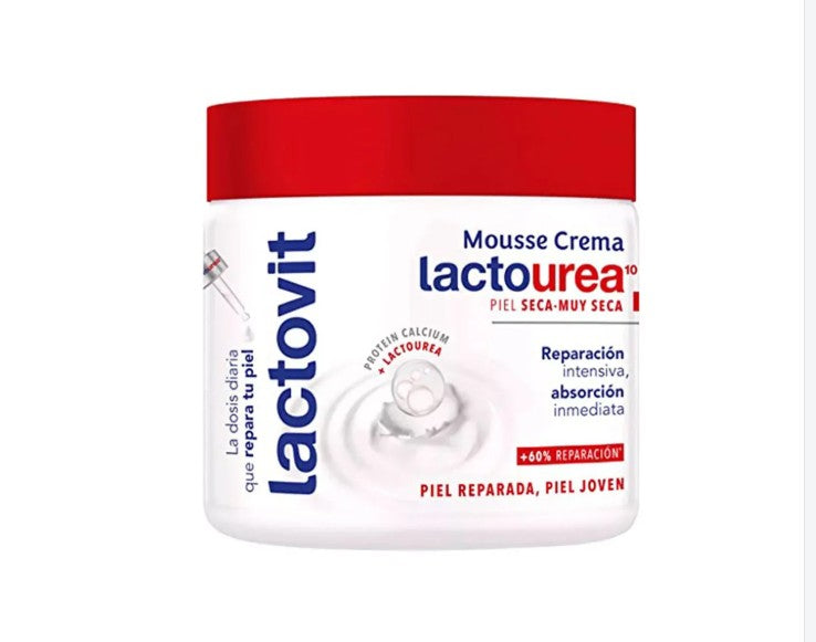 Lactovit Crema hidratante corporal Mousse Lactourea 400 ml
