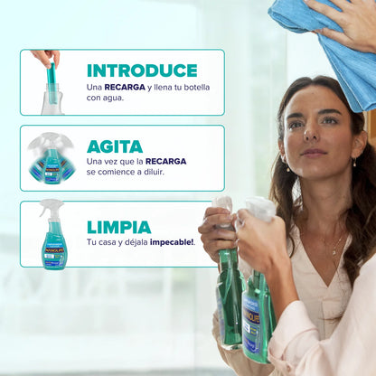 Nanolife Limpia Vidrios Kit inicial lleno