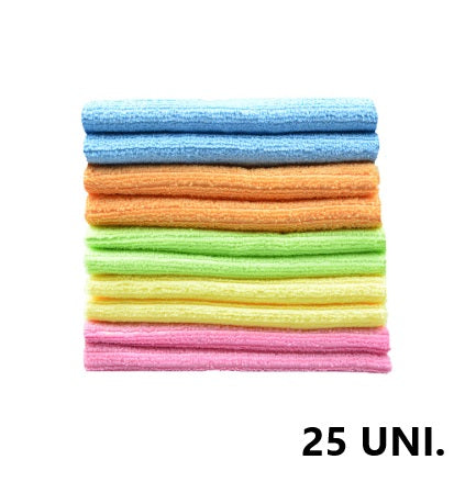 Paños de Microfibra por Paquete de 25 unidades