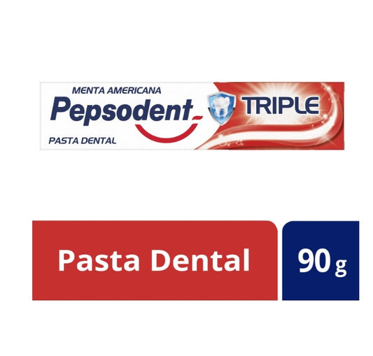 Pepsodent Pasta Dental Triple Menta Americana 90g