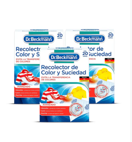 DR. BECKMANN Recolector de color y suciedad 3 x 20 unid